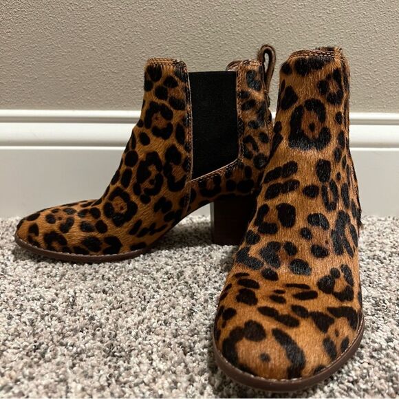 Madewell The Regan boot leopard calf hair women’s size 6 - Picture 2 of 4